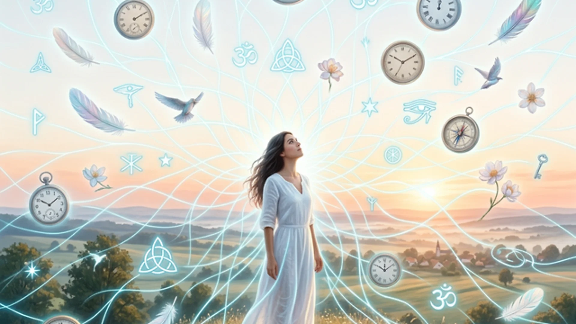 Meaningful coincidences visualized as glowing connections
